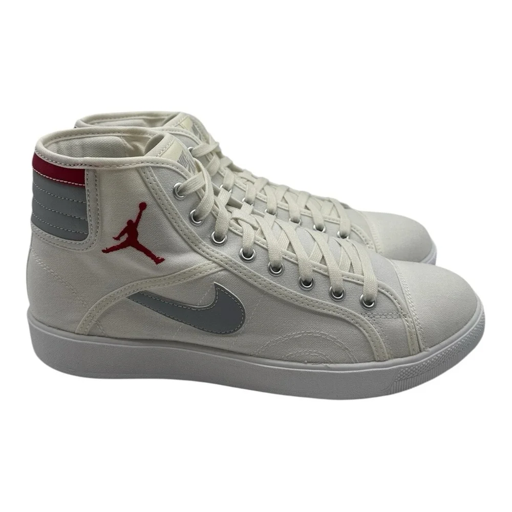 Air Jordan Sky High OG Shoes Mens Sz 9 White Gym‎ Red Grey Sneakers 819953-102